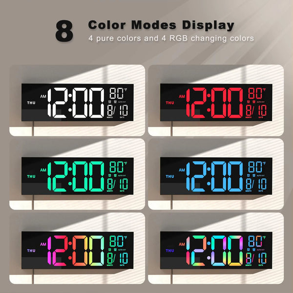 Vibrant LED Wall Clock