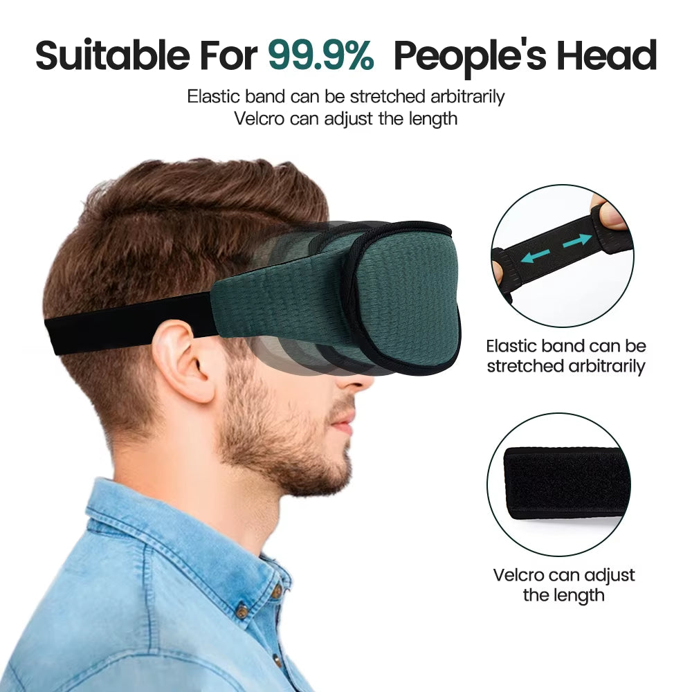 3D Sleeping Mask Block Out Light Sleep Mask for Eyes Soft Sleeping Aid Eye Mask for Travel Eyeshade Night Breathable Slaapmasker