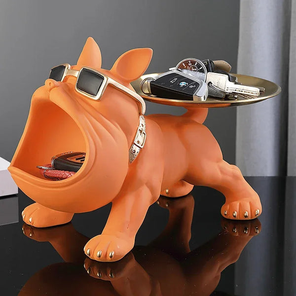 Charming Bulldog Key Keeper