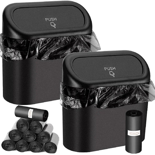 Mini Car Trash Bin with Lid