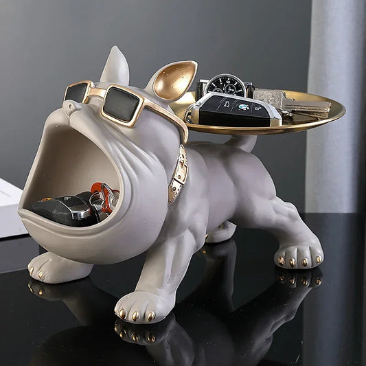 Charming Bulldog Key Keeper