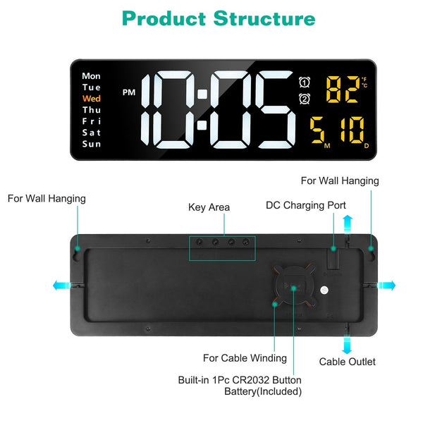Smart LED Wall Clock