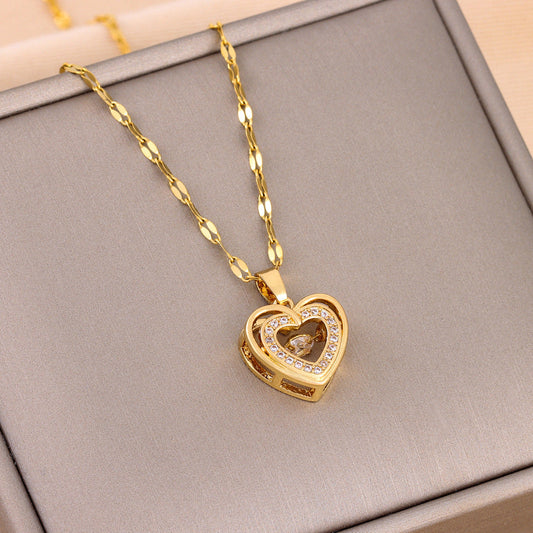 Sparkling Heart Necklace