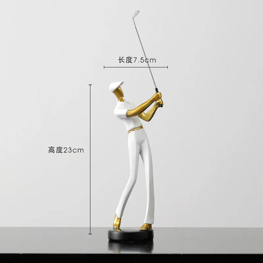 Elegant Golf Sculpture Decor